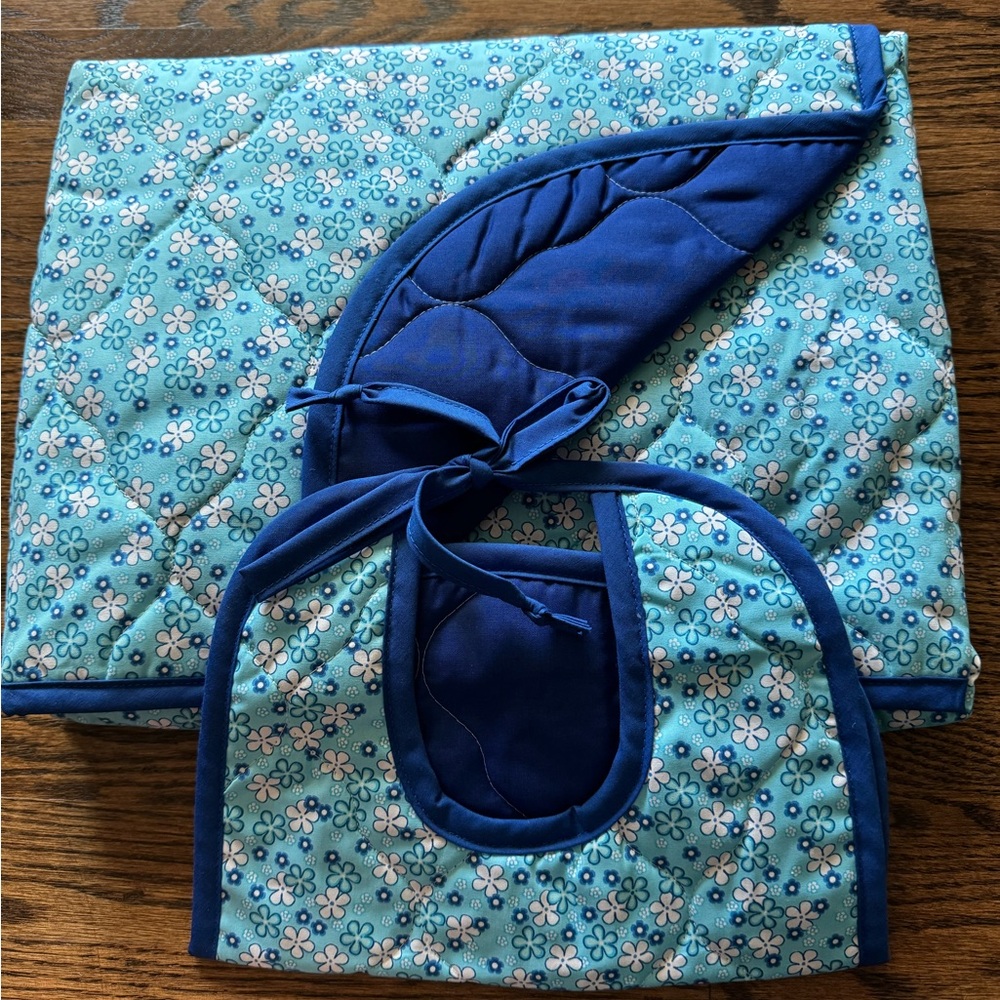 Hawaiian Quilted Baby Blanket & Bib Set